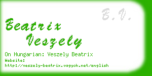 beatrix veszely business card